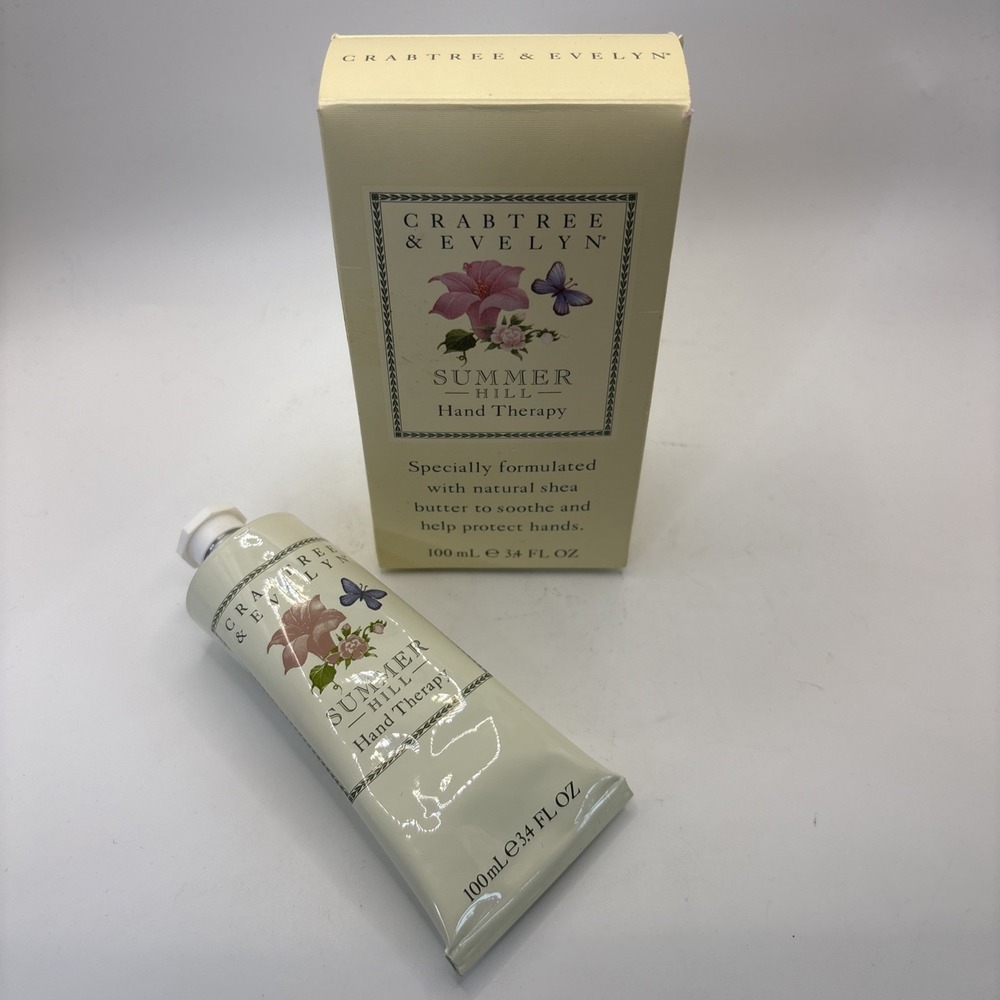 Crabtree & Evelyn Summer Hill Hand Therapy W/Natural Shea‎ Butter 3.4Oz Rare HTF